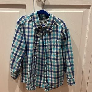 children’s place boys 4T button up plaid shirt